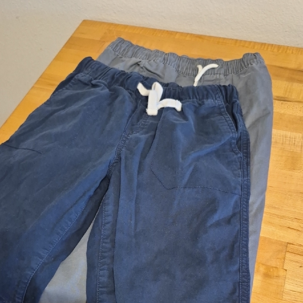 Cat & Jack Blue & Gray Jogger And Straight Pants Elastic Waist Pockets